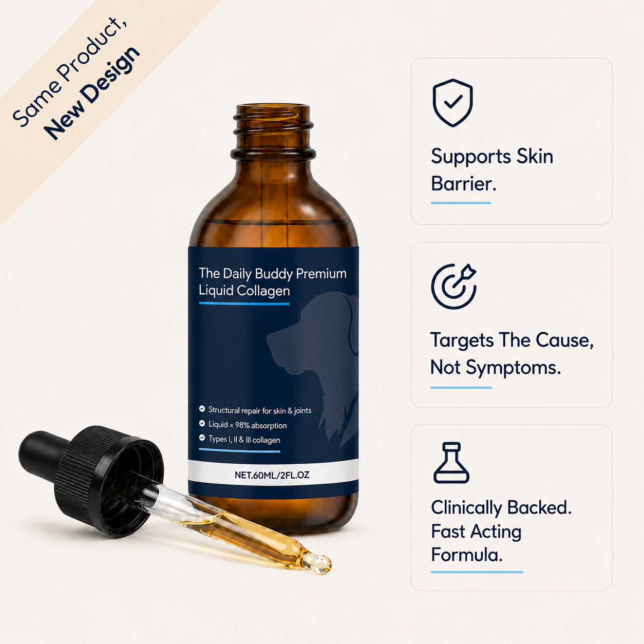 The Daily Buddy Premium Liquid Collagen for Dogs