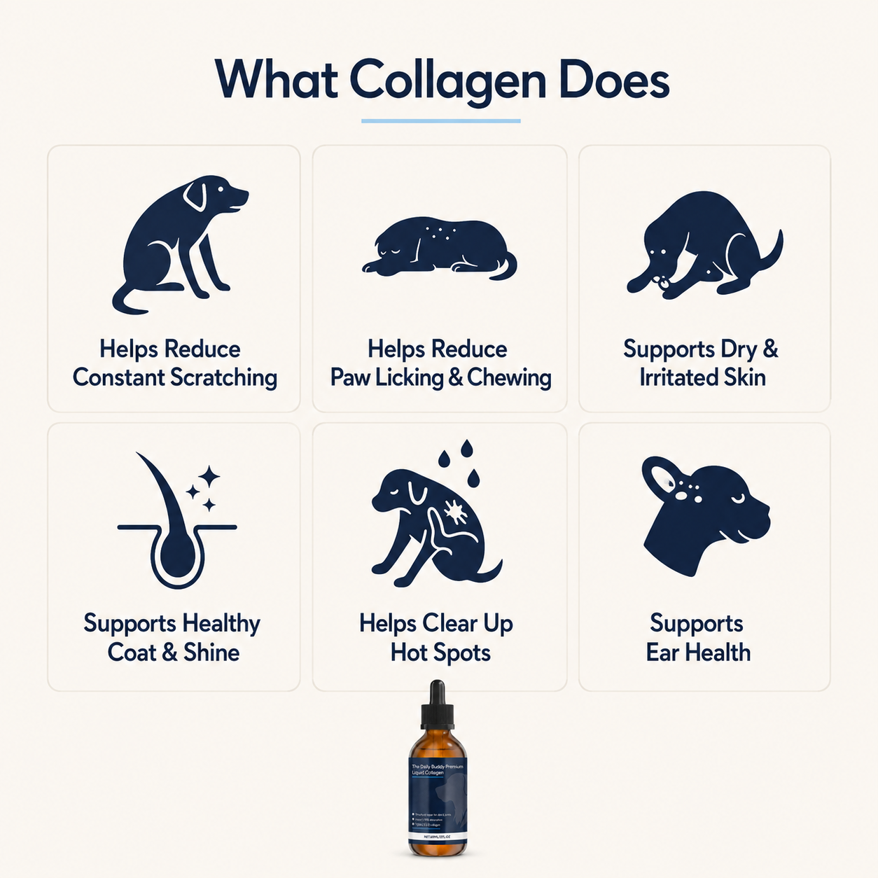 The Daily Buddy Premium Liquid Collagen for Dogs